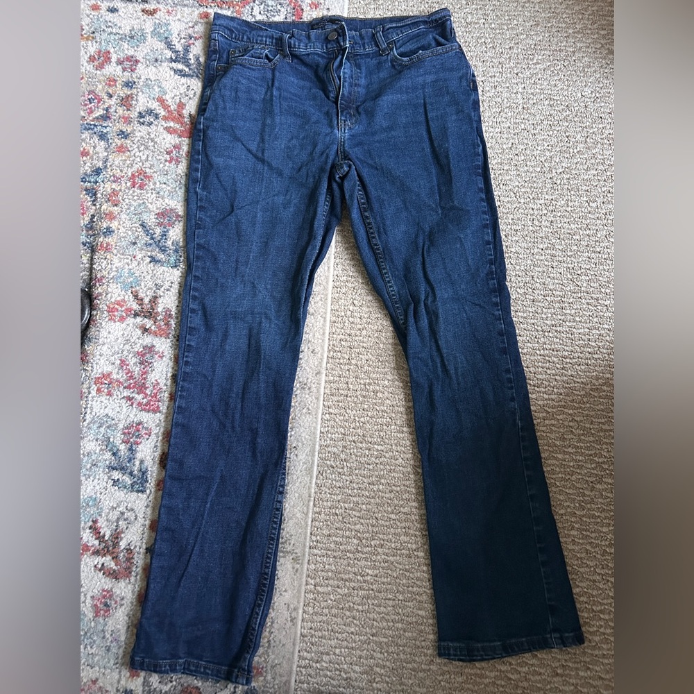 Mens members mark straight fit denim jean size 34x32